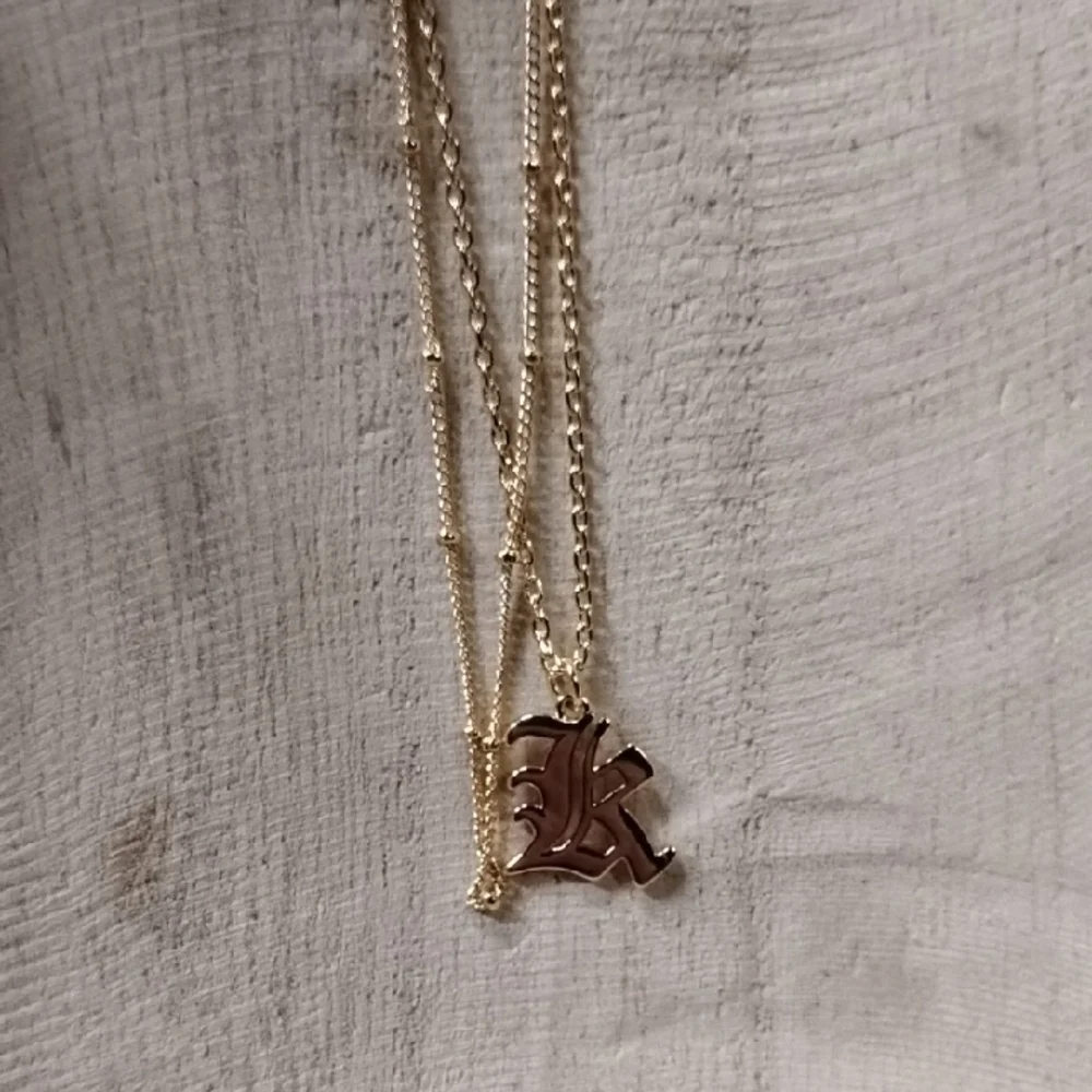 2 Gold Tone Necklaces For Layers